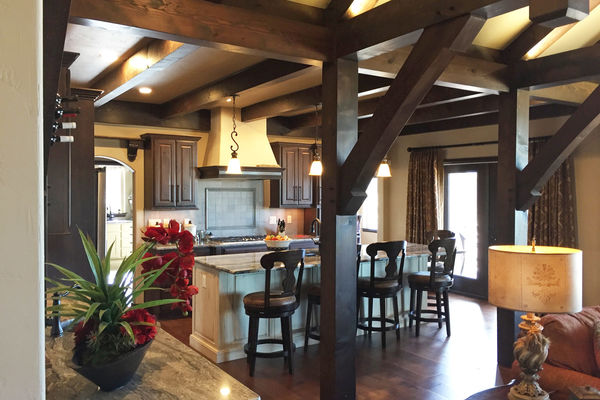 Black-Forest-Timber-Frame-Home-Colorado-Canadian-Timberframes-Kitchen