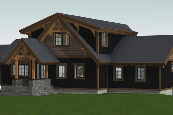 New-Hampshire-Cottage-Canadian-Timberframes-Design-3D-Elevation