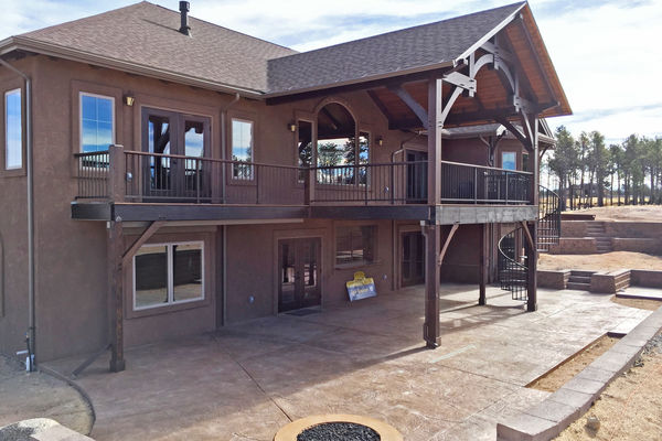 Black-Forest-Timber-Frame-Home-Colorado-Canadian-Timberframes-Rear-Deck