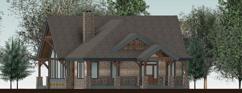 Cozy-Inlet-Design-Canadian-Timberframes-Right-Elevation