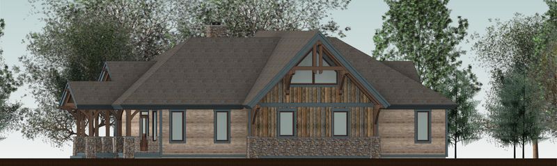 Cozy-Inlet-Design-Canadian-Timberframes-Rear-Elevation