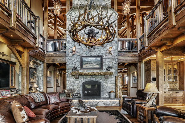 Rustic-River-Calgary-Alberta-Canadian-Timberframes-Great-Room-fire-place