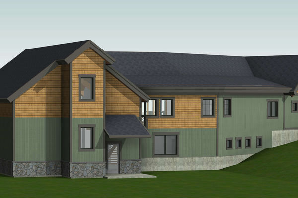 White-Mountain-Timber-Home-Canadian-Timberframes-New-Hampshire-Design-Rear-Right-Perspective