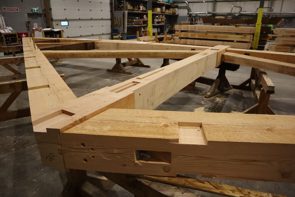 Alpine-Valley-Resort-Wisconsin-Canadian-Timberframes-Production-Test-Fit