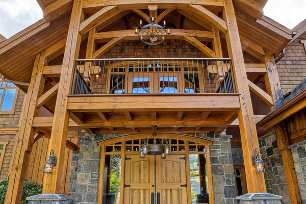Osprey-Point-Invermere=British-Columbia-Canadian-Timberframes-Front-Door