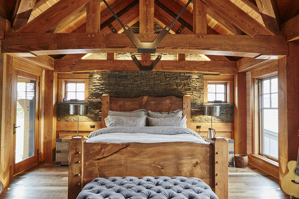 Hill-Top-Retreat-Collingwood-Ontario-Canadian-Timberframes-Master-Bedroom