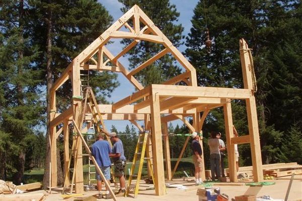 Deception-Pass-Washington-Canadian-Timberframes-Construction-Timber-Frame-Raising