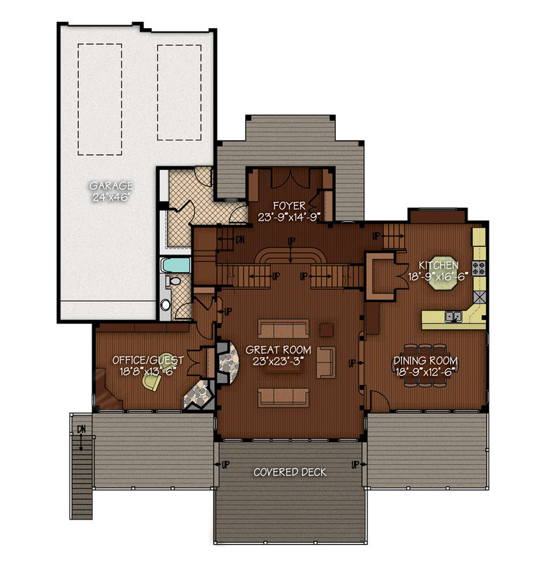 Living space: 1,980 sq. ft.  2-Car garage: 1,104 sq. ft.