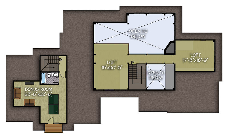 Living space: 1,052 sq. ft.